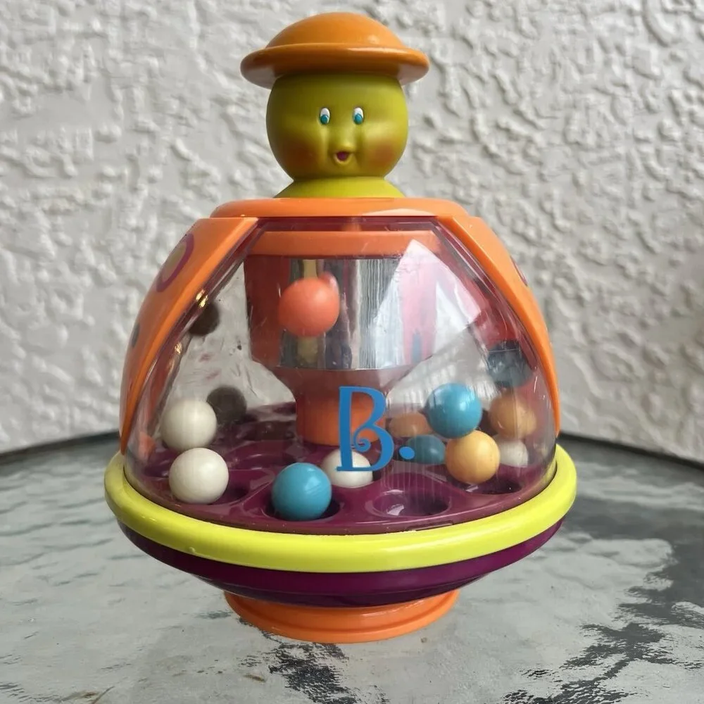 B.‎ toys Battat Spinning Top Ball Popper Tumble Top Baby Toddler Toy